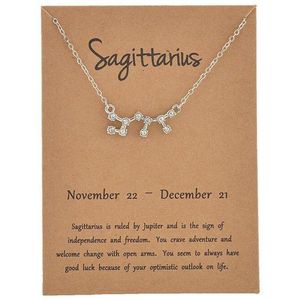 Kasey Boogschutter Sagittarius ketting - Zilverkleurig