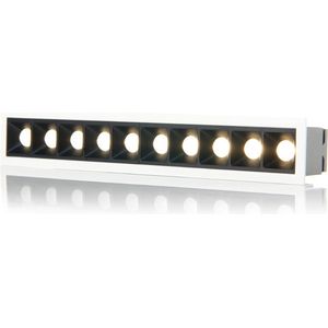 LED2 - Linear - 10 Dali/Push - Zwart/Wit - 3000K