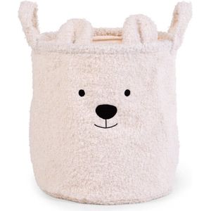 Opbergmand - 30x30x30 Cm - Teddy - Ecru