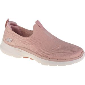 Skechers Go Walk 6 124502-LTPK, Vrouwen, Roze, Sneakers,Sportschoenen, maat: 38,5