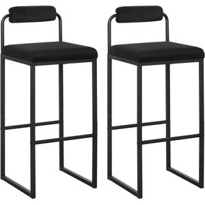 Rootz Barkruk - Kinderstoel - Fluwelen gestoffeerde stoel - Comfortabel, duurzaam, stabiel - 39 cm x 95,5 cm x 38,5 cm