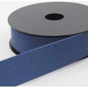 5 Meter STERKE ELASTISCHE TASSENBAND voor RIEMEN of SCHOENEN, Maat 40MM, Kleur BLAUW 02