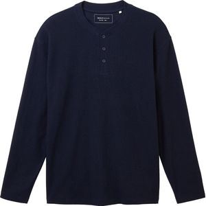 Tom Tailor sweater heren - donkerblauw - 1039530 maat L
