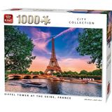 Prachtige Eiffeltoren aan de Seine Puzzel (1000 stukjes, City Collection)
