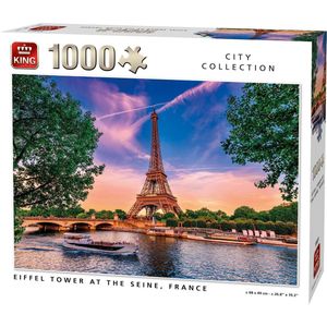 Prachtige Eiffeltoren aan de Seine Puzzel (1000 stukjes, City Collection)