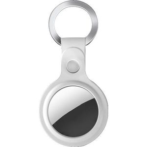 Quaks - Apple AirTag Sleutelhanger - Siliconen - 1 stuk - Wit - AirTag Hoesje Hanger - Closed - AirTag Apple Case
