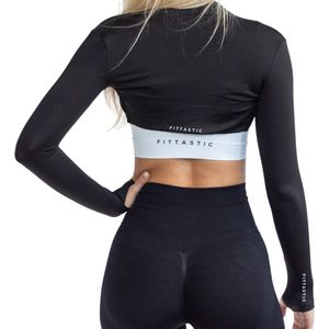 Fittasstic Sportswear Bolero Top Black - Zwart - XL