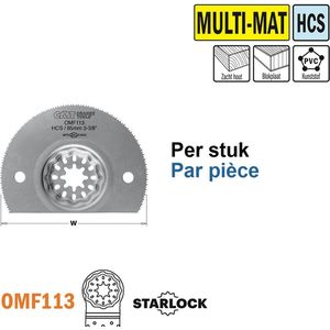 CMT Starlock multitool HCS rond zaagblad, voor zachte materialen (1 stuk)