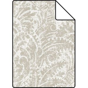 Proefstaal Origin Wallcoverings behang ornamenten donker beige - 347308 - 26,5 x 21 cm