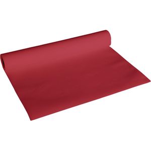 Cosy & Trendy Tafelloper - 2x - papier - bordeaux rood - 480 x 40 cm