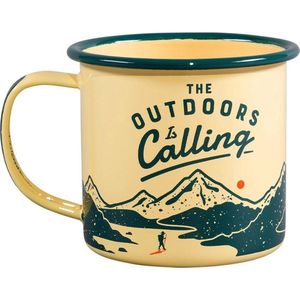 Outdoors calling emaille drinkbeker - Gentlemens Hardware