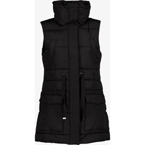 TwoDay lange gewatteerde dames bodywarmer - Zwart - Maat 3XL