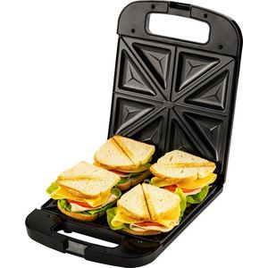 Adler AD 3055 Sandwich Toaster - Broodrooster - Zilver - Zwart