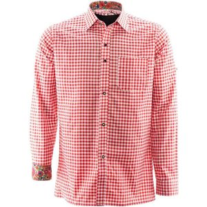 Tiroler hemd Premium Rood | Alpen overhemd | 3XL