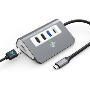 Equivera USB C naar HDMI Adapter - Hub - Type C to HDMI - Geschikt voor Verschillende Merken - Premium