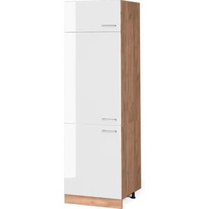 Vicco R-Line Keuken Koelkast ombouwkast – 60 cm Wit Hoogglans