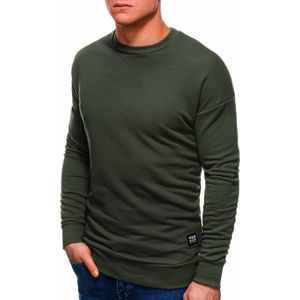 Ombre - heren sweater kaki - groen - klassiek - B1229