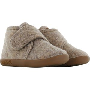 Baby | Babyslofjes | Meisjes, jongens | Taupe | Vilt | Shoesme | Maat 19