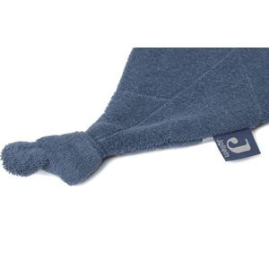 Jollein - Speendoekje Badstof Leaf (Jeans Blue) - Speenknuffel, Speendoekje Baby, Speendoek - Polyester-katoen