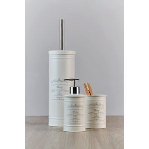 WC-garnituur Home - WC-borstelhouder, staal, 9 x 37,5 x 9 cm, crème
