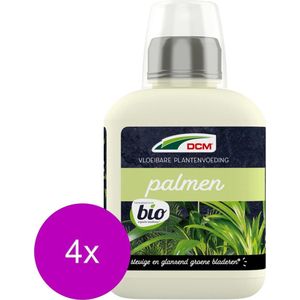 Dcm Meststof Vloeibaar Palmen - Siertuinmeststoffen - 4 x 400 ml Bio