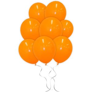 LUQ - Luxe Oranje Helium Ballonnen - 50 stuks - Verjaardag Versiering - Decoratie - Latex Ballon Oranje - Koningsdag WK EK