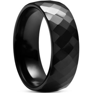 Lucleon - Heren - Keramiek Ringen - Zwart