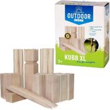 Outdoor Play XL Kubb - Het populaire buitenspel voor kinderen vanaf 5 jaar - 21 houten onderdelen