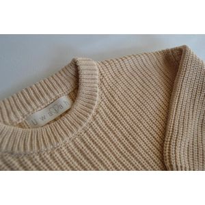 Uwaiah oversize knit sweater - Vanilla - Trui voor kinderen - 80/9-12M