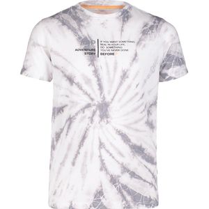 4PRESIDENT T-shirt jongens - Light Grey Tie Dye - Maat 98