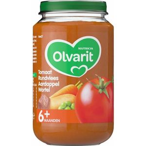 Olvarit - Maaltijd - Tomaat, Rundvlees, Aardappel, Wortel - 6+ maanden - 200 gr