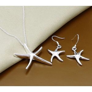 Haymer Sieraden Starfish Geschenkset Voor Vrouwen Zilver 45 HJ2022083TK