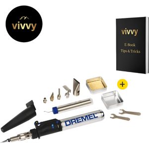 Houtbrander 6 In 1 - Pyrografie Met Display - Houtbrander Set Compleet - 100% Tevredenheidsgarantie - Incl. 6 Opzetstukken & Opberg Case