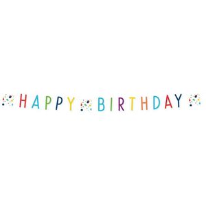 Amscan Letterslinger Happy Birthday Confetti 180 Cm Papier