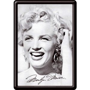 Marilyn Monroe metal sign 10x14 cm