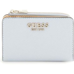 GUESS portemonnee Laurel II SLG Zip Around Card Case Misty Blue Lichtblauw