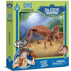 Dr. Steve Hunters Dino sets - Triceratops Uitgravingsset - Dino Hobbypakket