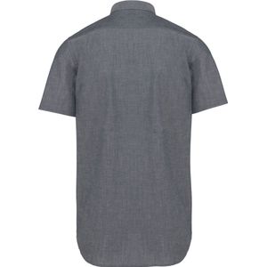 Overhemd Heren 4XL Kariban Korte mouw Oxford Shadow Navy 70% Katoen, 30% Polyester