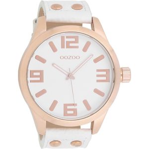 OOZOO Timepieces Polshorloge - C1100 - Wit - 51 mm