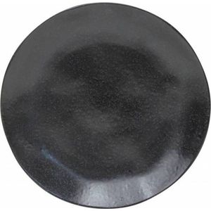 Costa Nova Riviera - servies - ontbijtbord Sable Noir - aardewerk - mat zwart - set van 2 - 21,6 cm rond