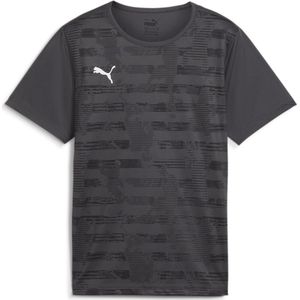 PUMA individualRISE Graphic Jersey Jr Jongens Sportshirt - Asphalt - Maat 164