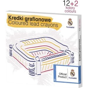 Real Madrid 14 colours crayons