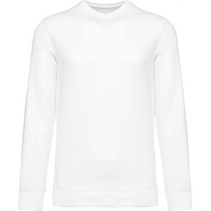 Kariban Gerecycleerde uniseks sweater met ronde hals K4040 - White - M