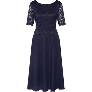 Vera Mont cocktailjurk Donkerblauw-38