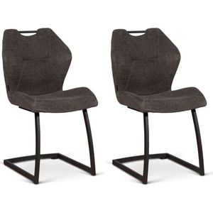 Stoel Riva - Graphite - set van 2 stoelen