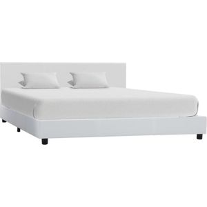 vidaXL-Bedframe-kunstleer-wit-120x200-cm