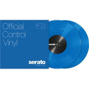 Serato 10"" Standard Colours Control Vinyl x2 (Blue) - DJ Control