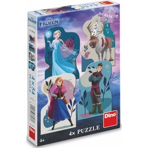 Dino puzzel van Disney Frozen, 4 x 54 stukjes