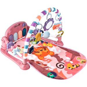 Playos® - Babygym met Piano - Roze - 76 x 60 x 46cm - Babymat - Baby Speelmat - Interactief - Speelkleed Baby's - Baby Speelgoed - Interactieve Speelkleed