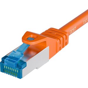 Qost - CAT6A 10G internetkabel - LSZH / UTP - 10 Gbps / 500 MHz - RJ45 Connectoren - Patchkabel / Netwerkkabel - 20 Meter - Oranje